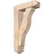 Ekena Millwork Funston Arts and Crafts Smooth Bracket w/ Offset Brace, Douglas Fir, 5 1/2"W x 18"D x 30"H BKT0604X18X30FST03SDF - alternate 1